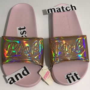 PINK Victoria’s Secret M LOGO SLIDES BLING